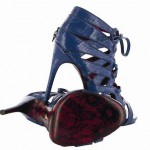 Cesare Paciotti lace red soles blue shoes
