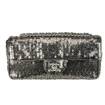 chanel clutch embroided with sequins
