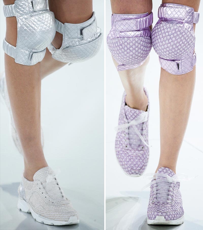 Chanel Couture quilted sneakers