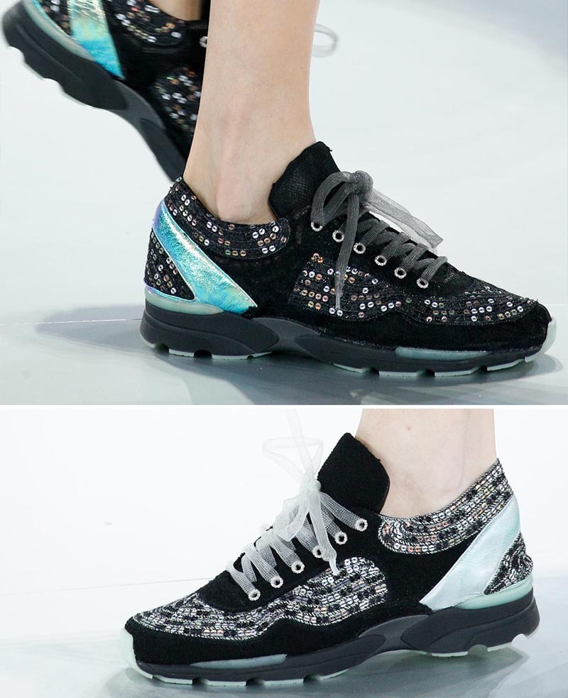 Chanel Couture sneakers sequins