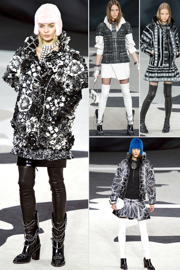 Chanel Fall 2013 collection black and white