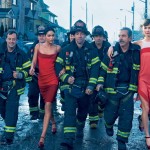 Chanel Iman Karlie Kloss Vogue February firefighters