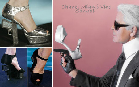 Chanel Miami Vice gun sandal
