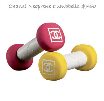 Chanel Neoprene Dumbbells For The Fit Fashionistas
