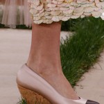 Chanel Spring 2016 Haute Couture wood sandal