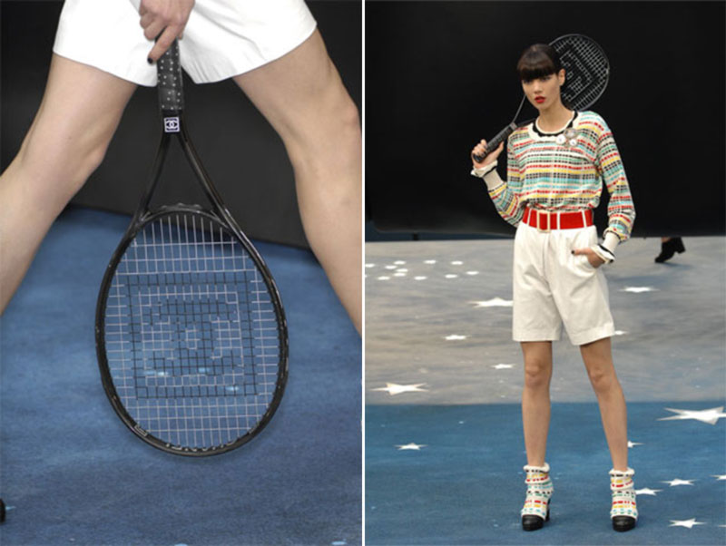 Chanel Spring Summer 2008 collection tennis racket black