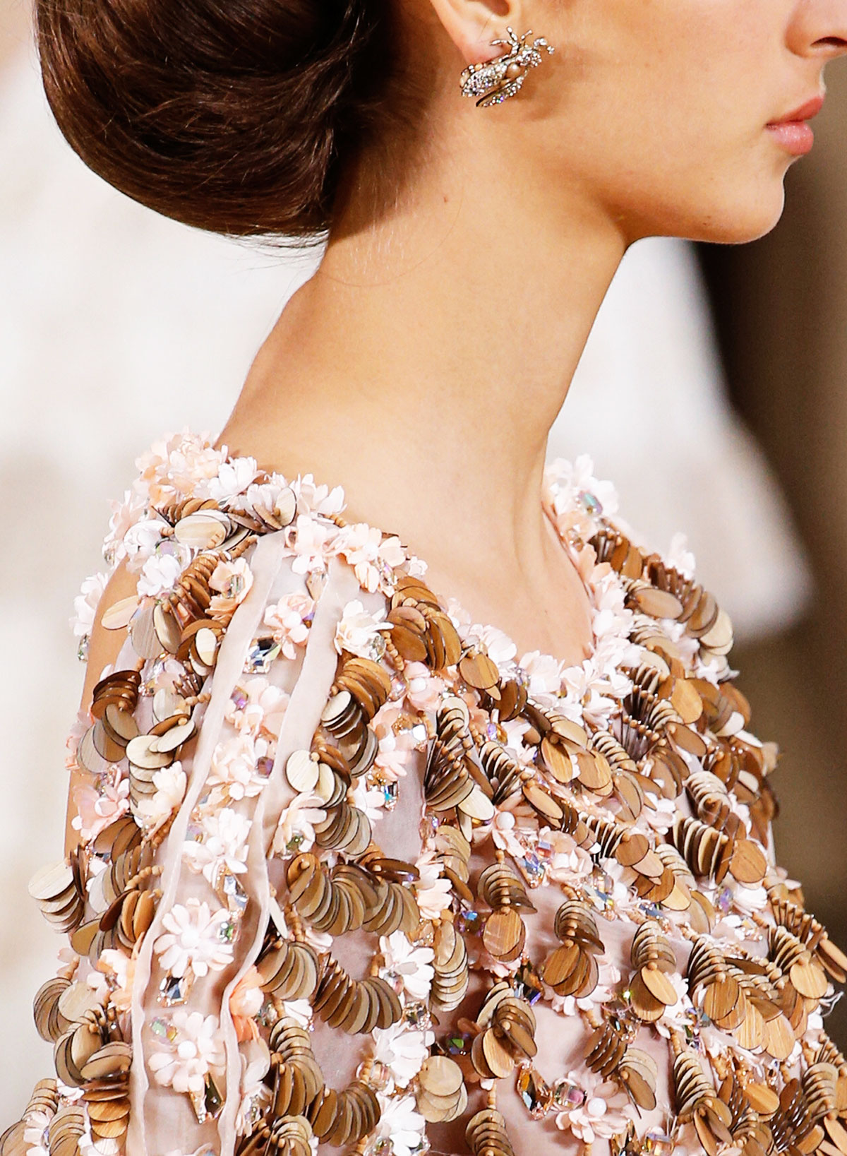 Chanel Summer 2016 Couture wood sequins