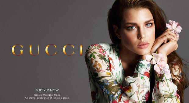 Charlotte Casiraghi Gucci Flora Forever Now