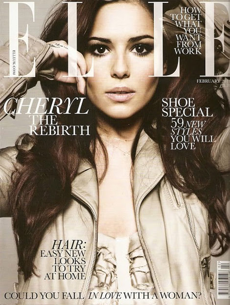 Cheryl Cole Elle February 2011 cover