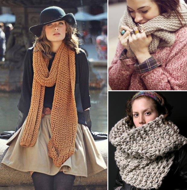 Chic and warm winter scarves