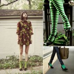 chic ways to wear green hosiery