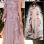 Chloe Sevigny Valentino lilac dress Golden Globes 2010