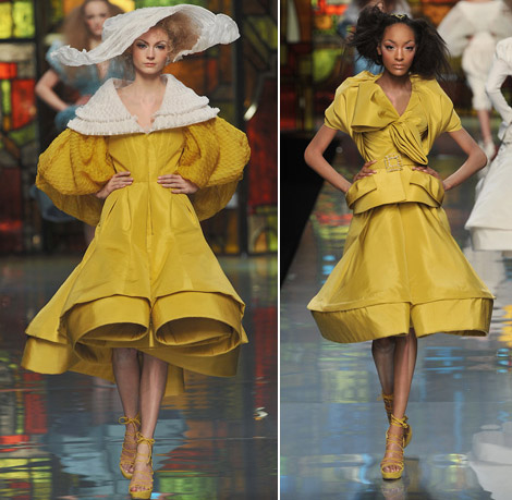 Christian Dior Couture Spring 2009 yellow