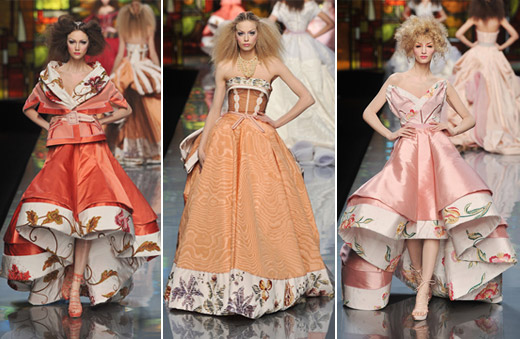 Christian Dior Couture Spring 2009 peach