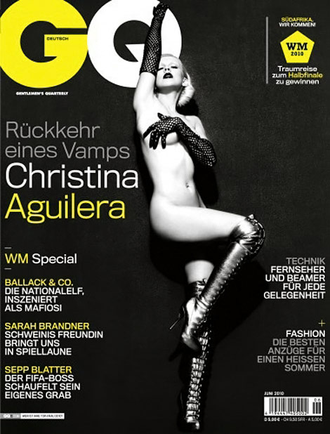 Christina Aguilera’s German GQ June 2010 Cover