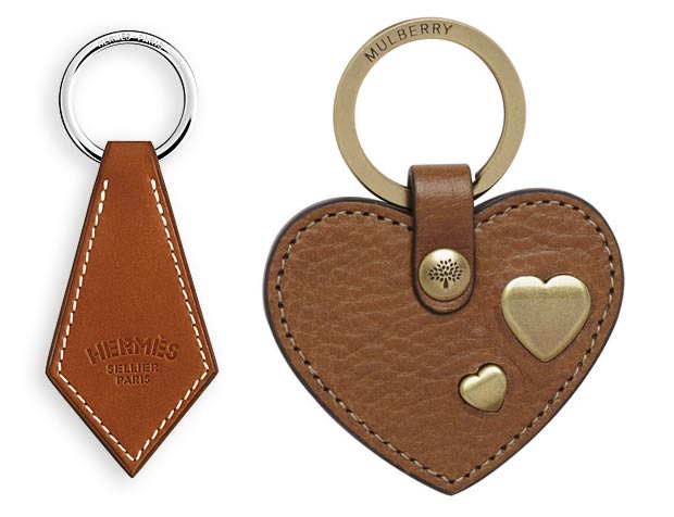 christmas gifts for fashionistas designer key rings hermes mulberry