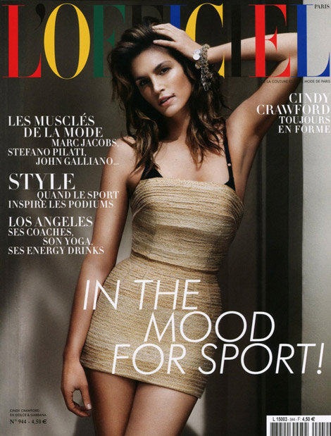 L’Officiel Goes For Cindy Crawford Forever