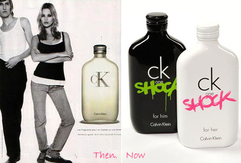 CK One Perfume Kate Moss 1994 CK One Shock Perfume 2011