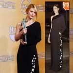 Claire Danes Givenchy black dress 2013 SAG Awards winner