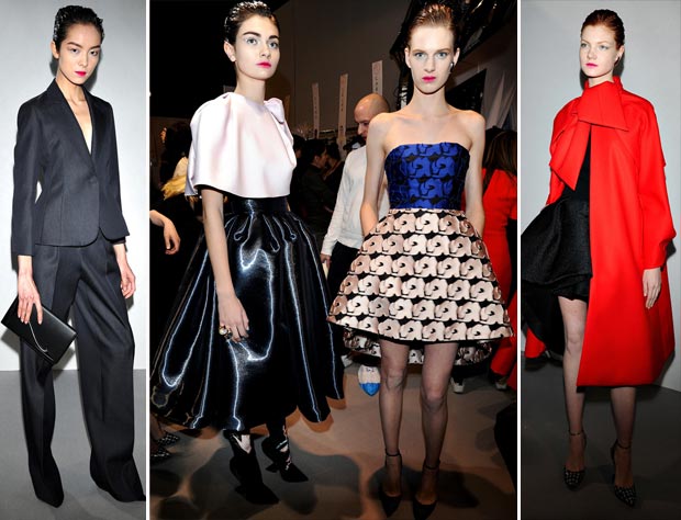 classic Dior shapes in the Fall 2013 Dior collection