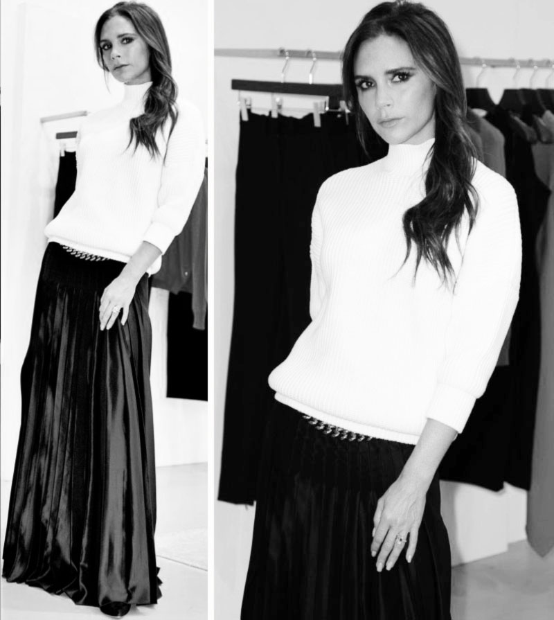 Holidays Party Wearable Inspiration: Victoria Beckham’s Maxi Pleated Skirt