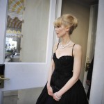 Claudia Schiffer D G black dress Cannes 09