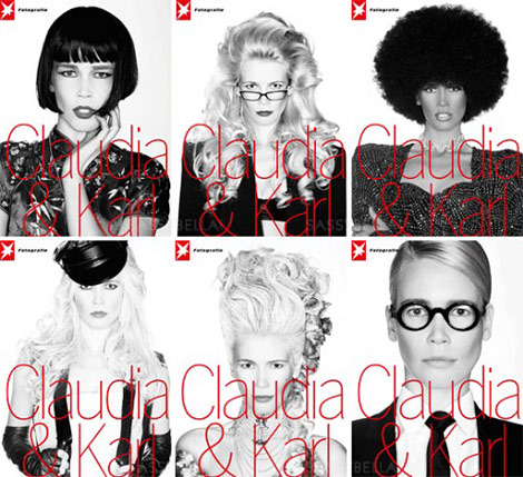Claudia Schiffer Karl Lagerfeld Claudia und Karl Stern Fotografie