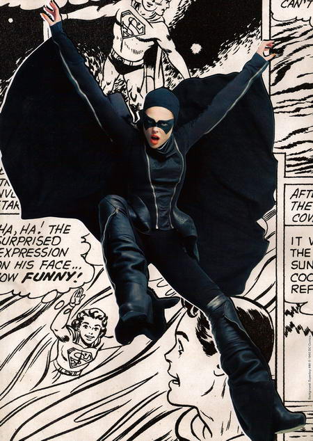 Coco Rocha in Vogue May as Batman