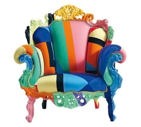 Fun, Colorful Armchair. Cappellini Proust Geometrica Armchair