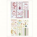 colorful metallic temporary tattoos