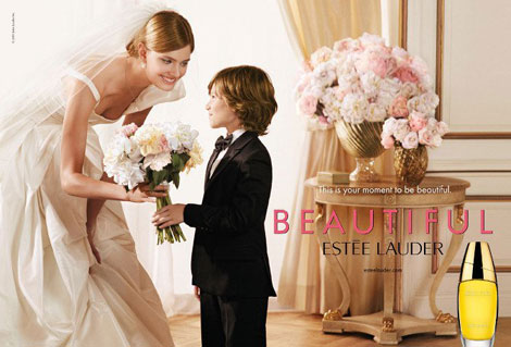 Constance Jablonski’s Beautiful Perfume Estee Lauder Ad Campaign