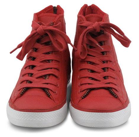 Converse Red leather jacket Chuck Taylor