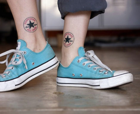 Converse all star ankle tattoos
