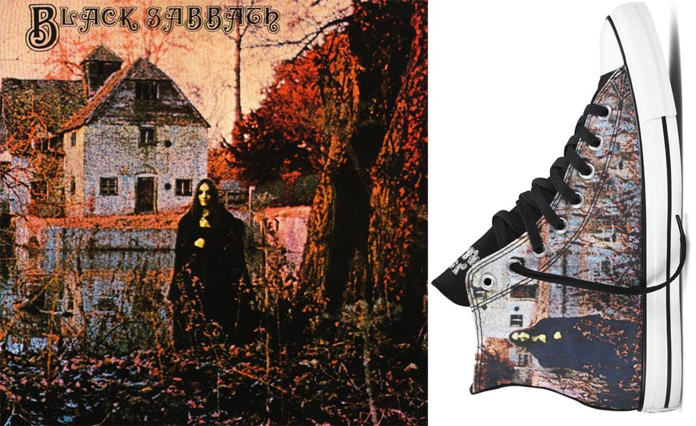 Converse Black Sabbath sneakers Black Sabbath album cover