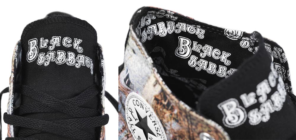 Converse Black Sabbath sneakers details