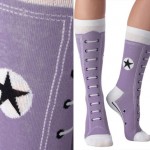 Converse Hi top socks purple