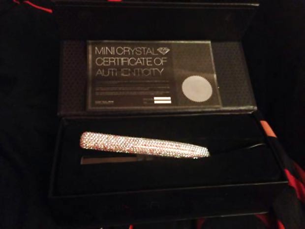 Corioliss Swarovski Crystallized mini travel iron straightener