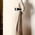 creamy pleated maxi dress Lanvin Resort 2013 collection