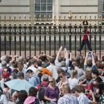 crowds waiting for the RoyalBaby