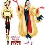 Cruella de Vil fashion update Disney Villains 101 Dalmatians