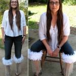 Crystal feathers Rosebud jeans