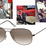 custom aviator pilot Ray Ban sunglasses Dwayne the Rock Johnson San Andreas
