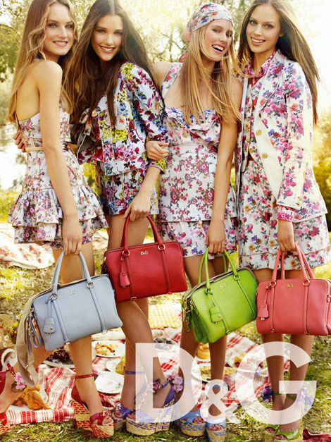 Keke, Julia, Jessica, Mariana D & G Spring Summer 2011 Ad Campaign