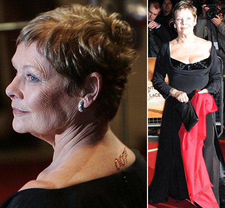 Quantum Of Solace Premiere – Dame Judi Dench And Her Tattoo