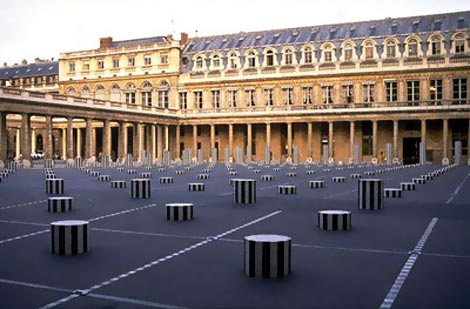 Damien Buren striped columns Palais Royal