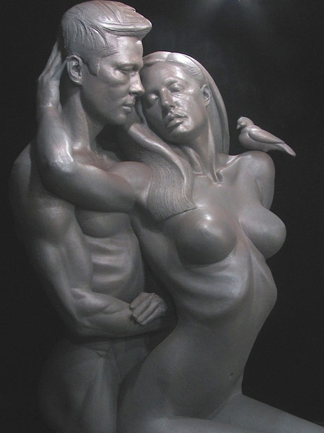 Daniel Edwards Brangelina Forever sculpture
