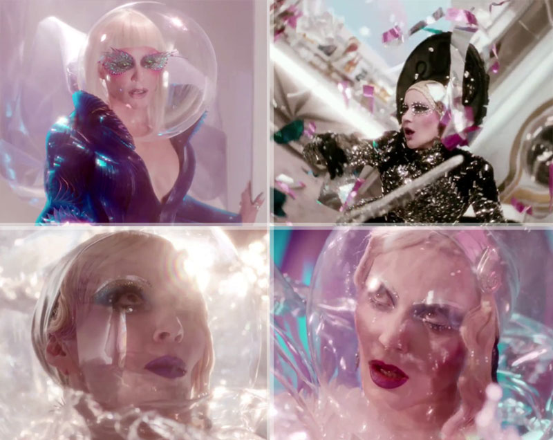 Daphne Guinness Evening in Space music video impressive makeup