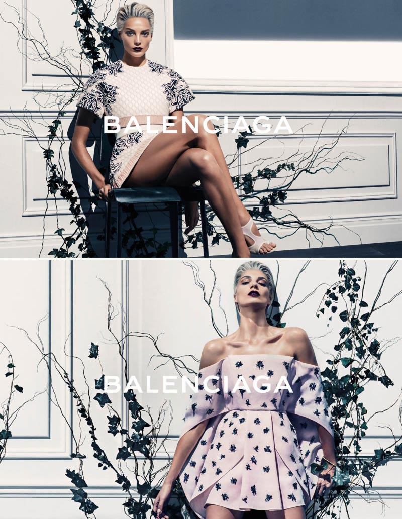Daria Werbowy Balenciaga Spring Summer 2014 ad campaign