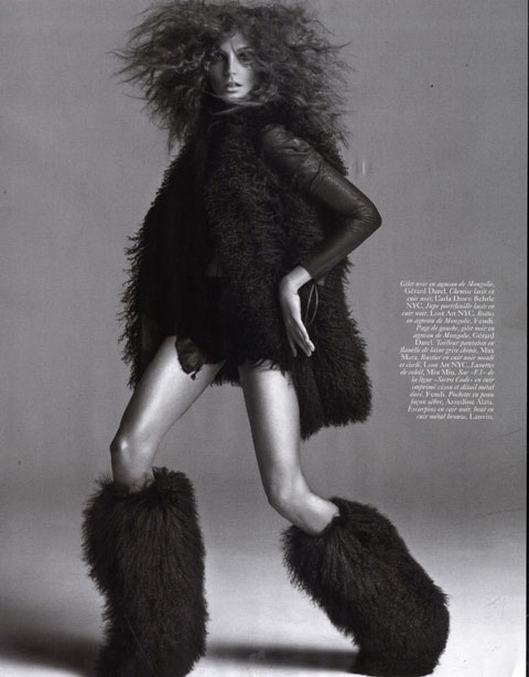 Daria Werbowy for Vogue Paris august 2008