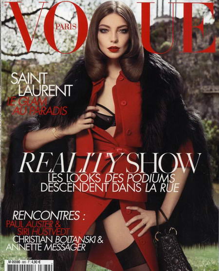 Daria Werbowy Vogue Paris august 2008 cover